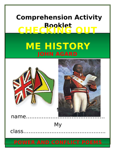 Checking Out Me History Comprehension Activities Booklet!