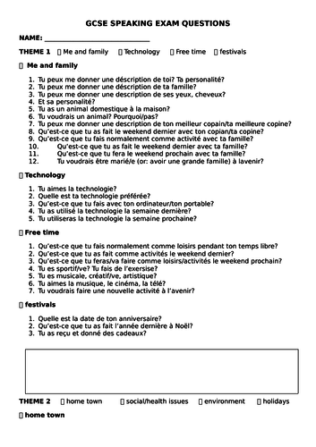 gcse-french-speaking-questions-for-foundation-teaching-resources