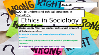 sociology research methods ethical issues