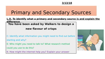 Research Analysis Primary Sources