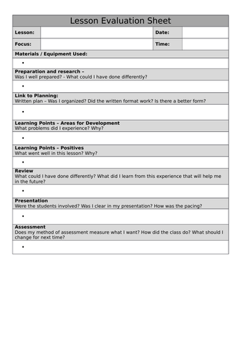 Sample documents - Trainee Teachers, NQT's | Teaching Resources