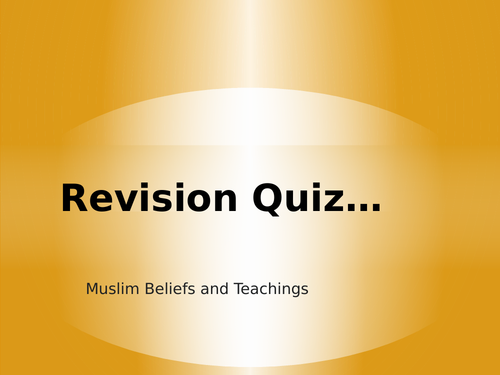 AQA GCSE RS Spec A (1-9) Islam Beliefs and Teachings Assessments