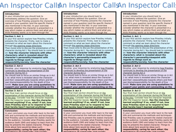 An Inspector Calls - Structure Strip (Character based questions) (AQA ...
