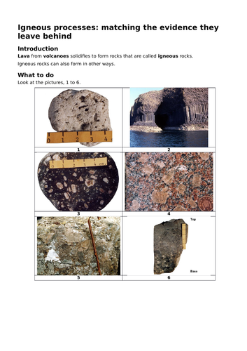 Igneous Rocks - KS3 Science | Teaching Resources