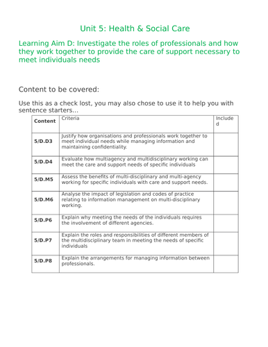 btec-level-3-health-social-unit-5-la-d-teaching-resources