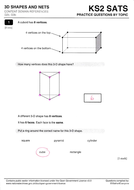 KS2 Maths (3D-Shapes + Nets) | Teaching Resources