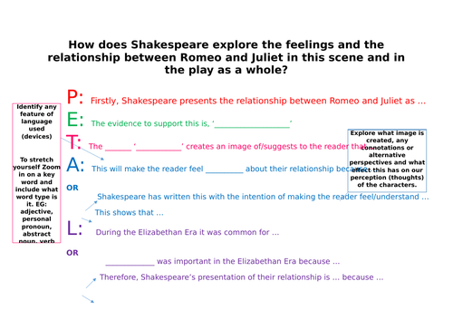 Romeo and Juliet Act 1 Scene 5 | Teaching Resources