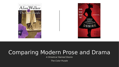 Thematic Comparisons: A Streetcar Named Desire and The Color Purple