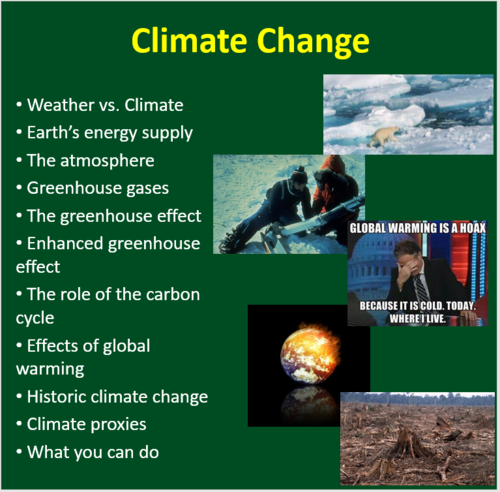 climate change interactive homework