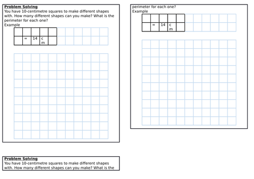 Measuring perimeter, spring block 4, year 3