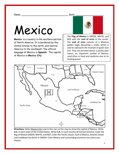 mexico-printable-handout-with-a-map-and-flag-teaching-resources