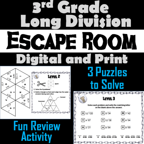 Third Grade Long Division with Remainders
