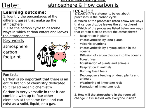 Looking after the Earth Worksheets