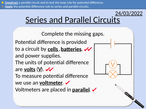 Gcse Physics Series And Parallel Circuits Teaching Resources