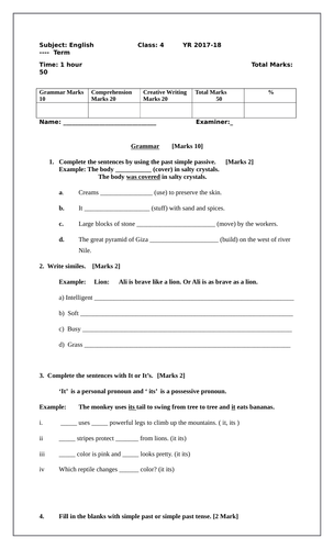 English Worksheets For Grade 05 Scholarship Grade 5 Facebook Grade 5 