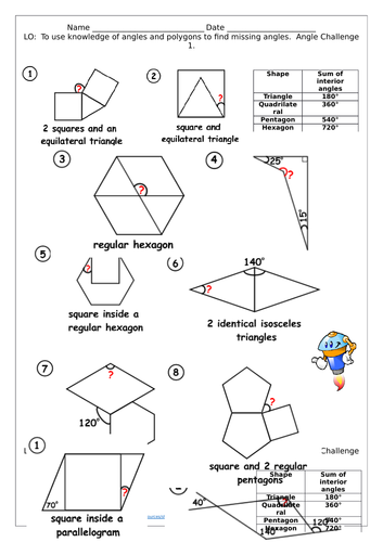 Properties of Shapes. Measure calculate angles and more Y6 KS2 ...