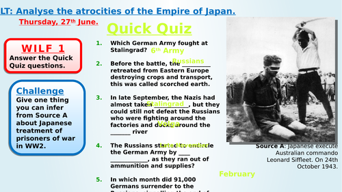 KS3 - World War II | Teaching Resources