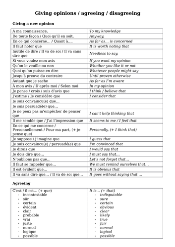 french essay writing phrases