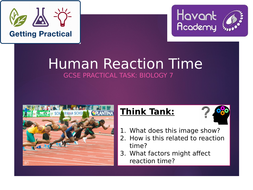 AQA Trilogy compulsory practical - Reaction time | Teaching Resources