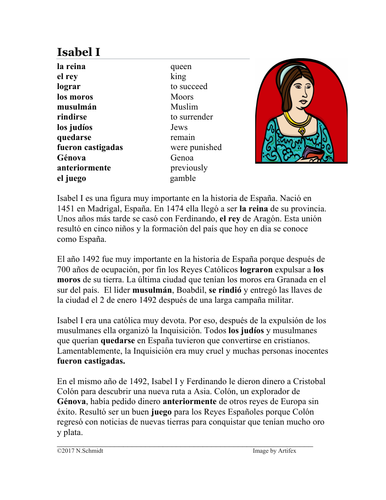 Isabel I Biografía: Reina de España: Spanish Biography Queen Isabella I of Spain