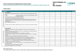 KS1 maths Moderation grid for 2017-18 | Teaching Resources