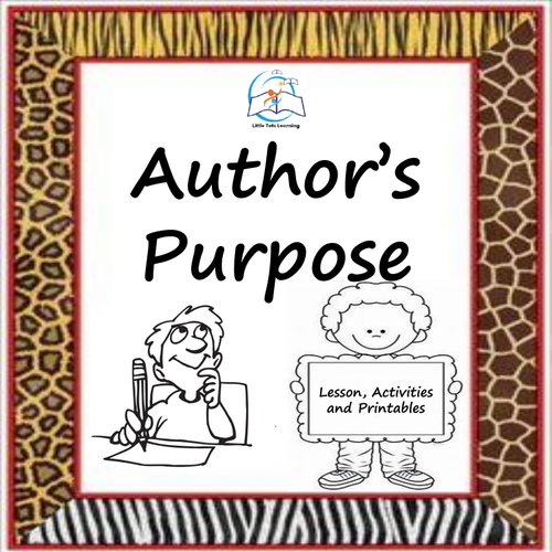 Author's Purpose Lesson and Activities | Teaching Resources