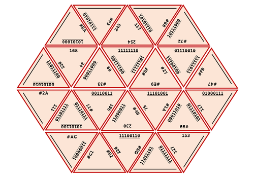 J276/J277- Binary, Hexadecimal and Denary conversions matching game