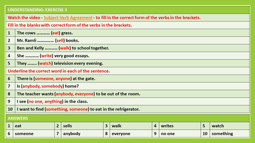 subject-verb-agreement-14-worksheets-with-answer-key-teaching-resources