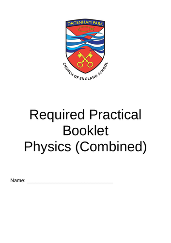 Combined Physics AQA Required Practical Booklet | Teaching Resources