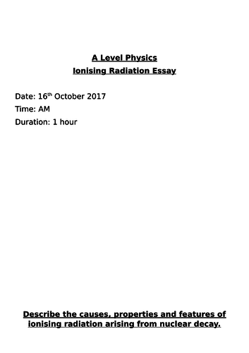 extended essay physics format