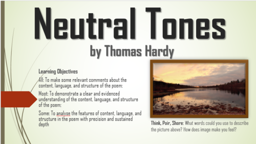 Neutral Tones - Thomas Hardy - Love/Relationships Poetry