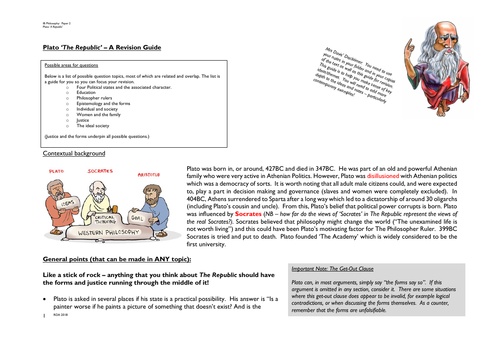 Revision Guide for PLATO REPUBLIC