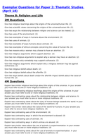 Gcse rs essay questions picture