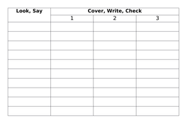 Active Spelling worksheet - Look Say Cover Write Check | Teaching Resources