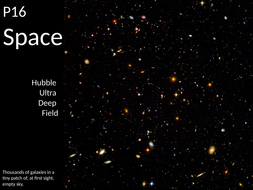 space summaries and questions for AQA GCSE physics | Teaching Resources