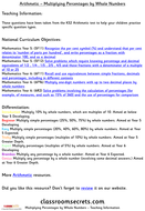 KS2 Multiplying Percentages by Whole Numbers Arithmetic SATs Questions