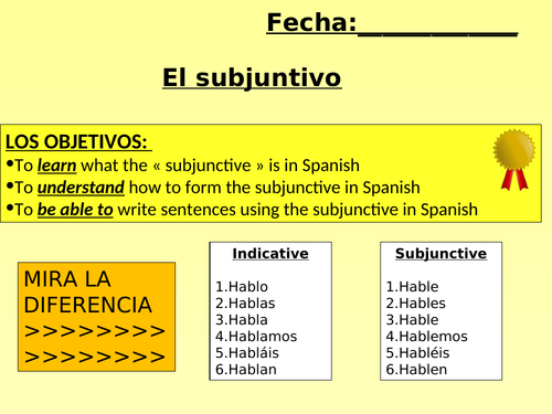 GRAMMAR - Subjunctive/Imperfect subj