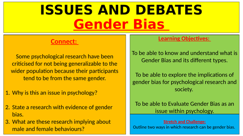 essay about gender bias in school