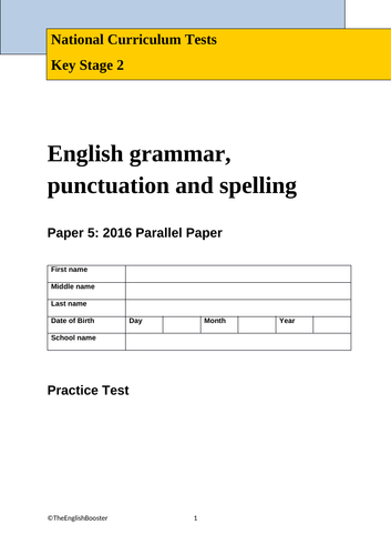 The Grammar Booster | Teaching Resources