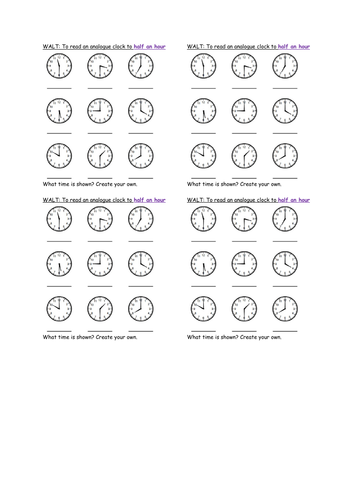 White Rose Year 3 - Summer Block 2 Time- Week 1 (of 3) incl resources