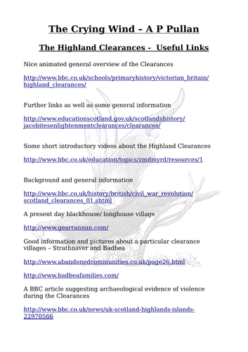Scottish Themed Topics - Big Bundle of linked resources to kids novel ...