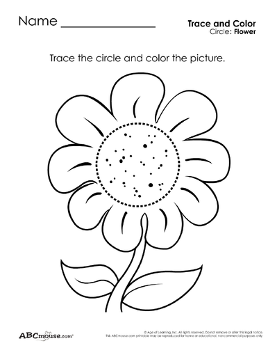 Circles: Tracing and Coloring | Teaching Resources