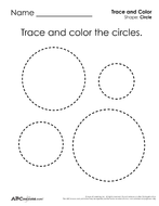 Circles: Tracing and Coloring | Teaching Resources