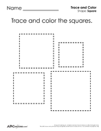 Squares: Tracing And Coloring 