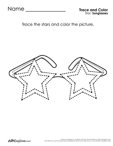 Stars: Tracing and Coloring | Teaching Resources