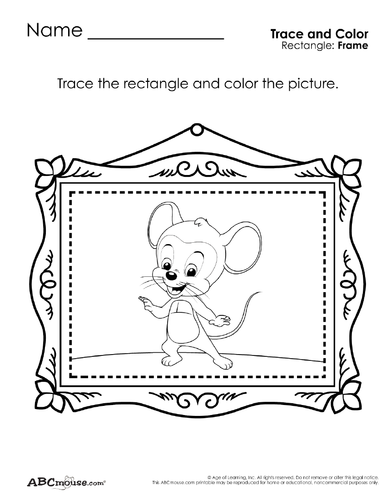 Rectangles: Tracing and Coloring | Teaching Resources