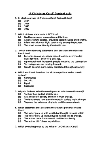 a-christmas-carol-context-multiple-choice-quiz-with-answers