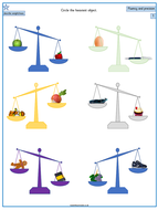 Year 1 Weight and Mass Differentiated Worksheets by closingthegapltd ...