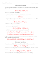 Momentum Worksheet True Or False Answers