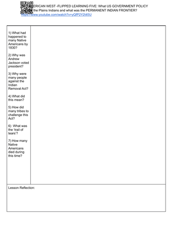 AMERICAN WEST FLIPPED LEARNING 5: What was Government Policy towards Plains Indians?